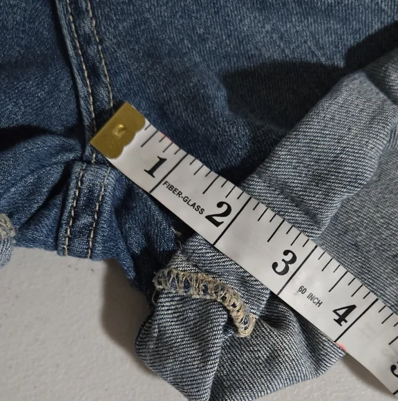 Pilcro Anthropologie Everyday Soft Denim Short Jumpsuit Size 32 - Picture 8 of 15